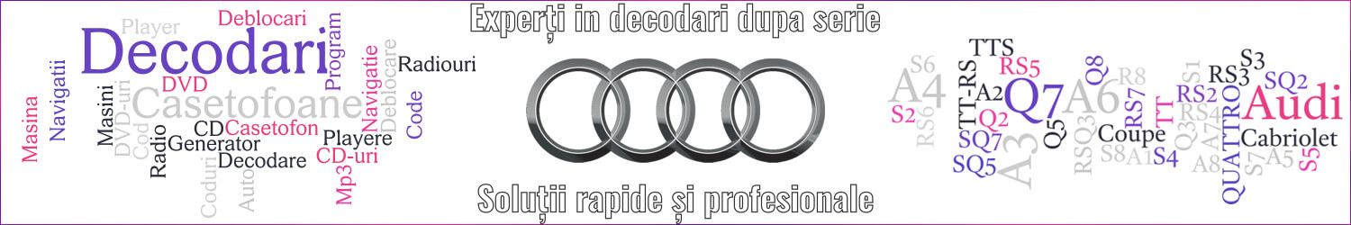 experti decodari casetofoane navigtii auto audi