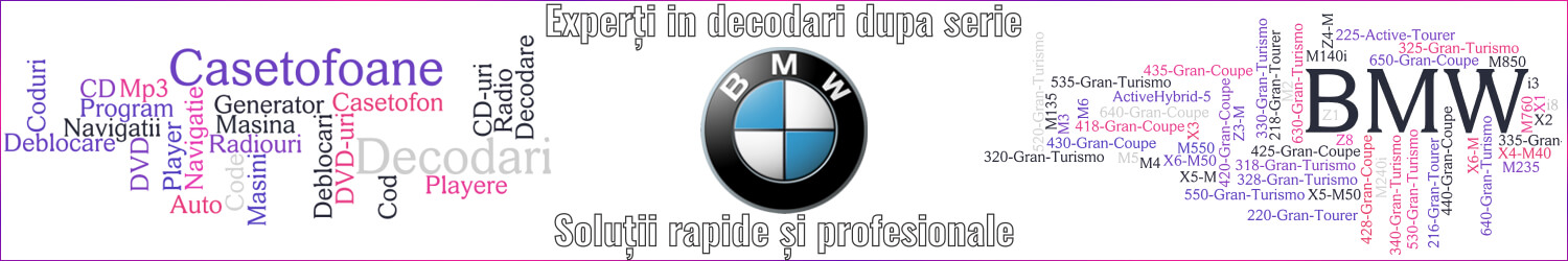 experti decodari casetofoane navigtii auto bmw