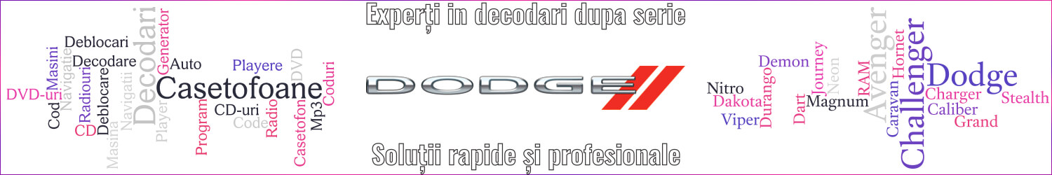 experti decodari casetofoane navigtii auto dodge