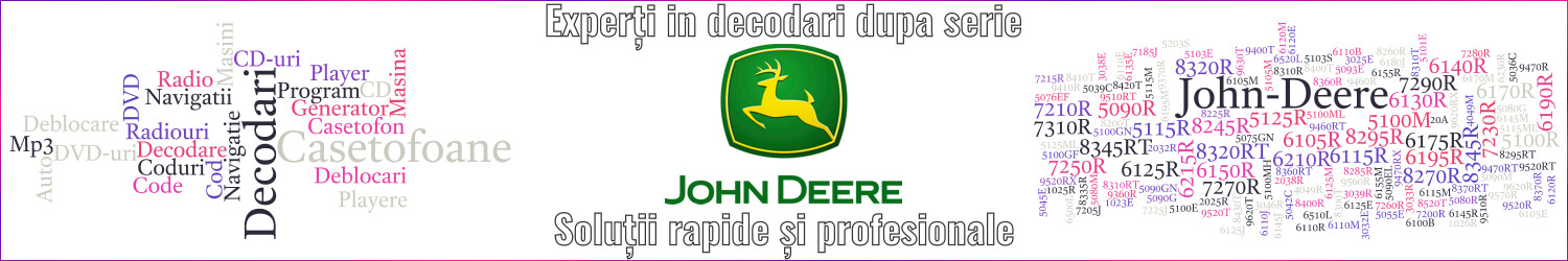 experti decodari casetofoane auto tractor john deere