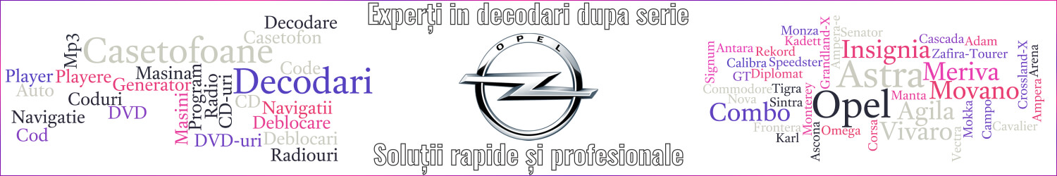 experti decodari casetofoane navigtii auto opel