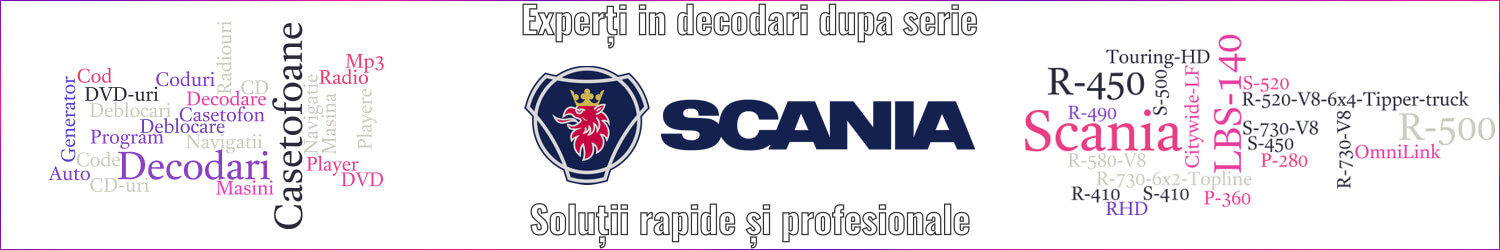 experti decodari casetofoane scania