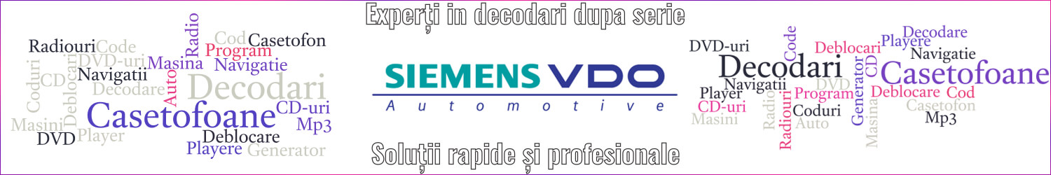 experti decodari casetofoane auto siemens-vdo