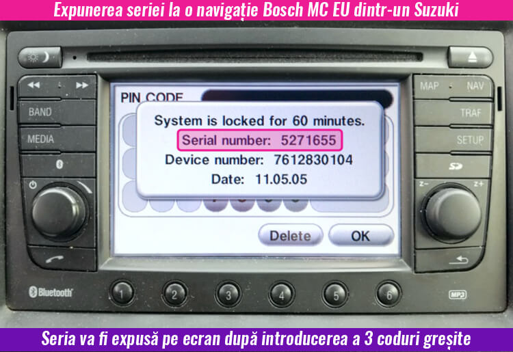 decodare cod navigatie bosch mc eu