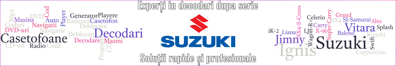 experti decodari casetofoane navigtii auto suzuki