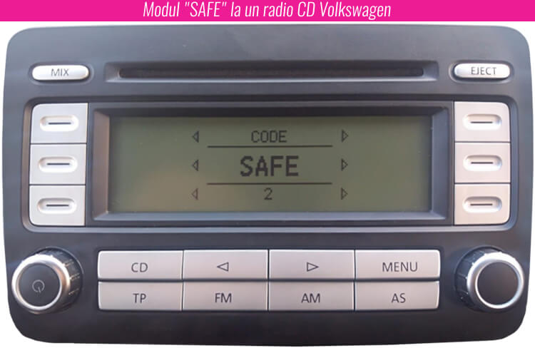 deblocare mod safe2 radio VW Volkswagen
