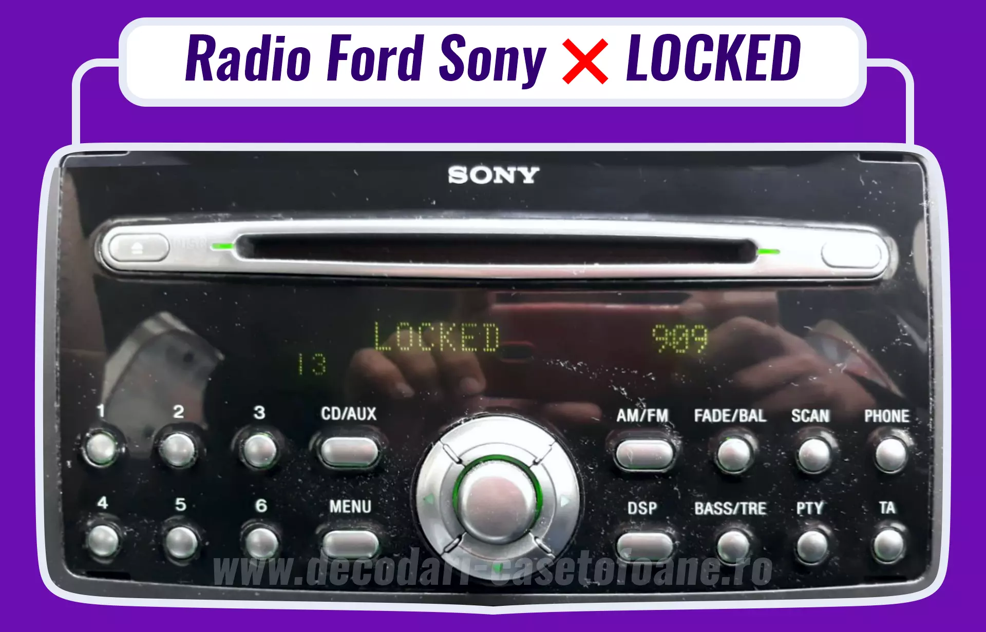 radio cd sony eon locked13