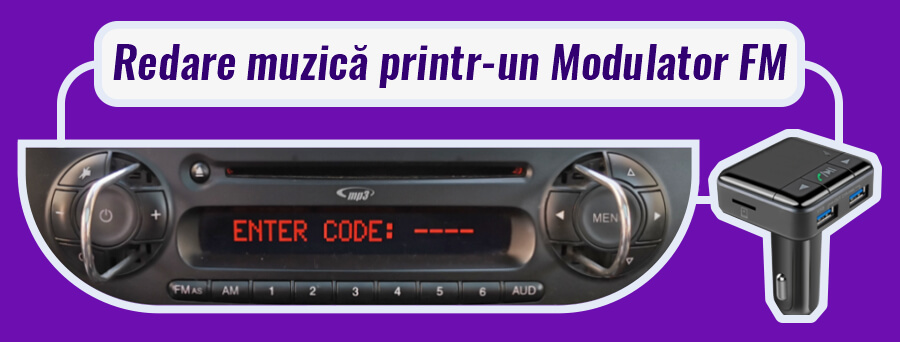 Fiat muzica mp3 pe stick telefon