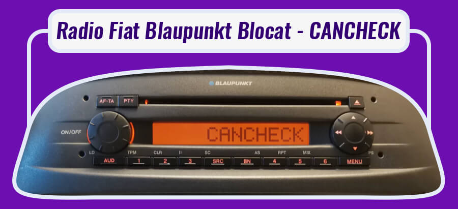 cancheck radio fiat grande punto ducato 500